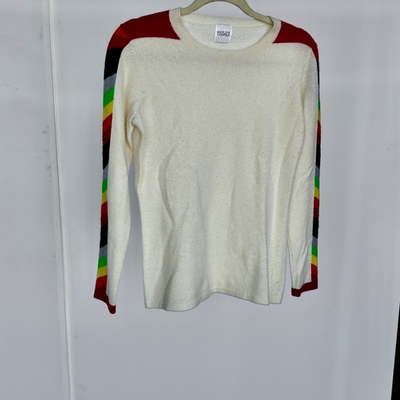 MADELEINE THOMPSON Cream Lodi Pullover Sweater🌈 - Picture 2 of 7